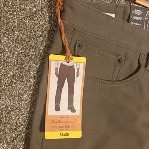 Weatherproof Men's Olive Chinos